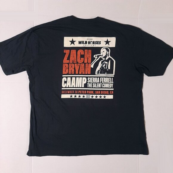 Zach Bryan Official 2024 Tour Merch Whiskey Unisex XXLarge Black 2XL Tshirt NWOT - Picture 4 of 6
